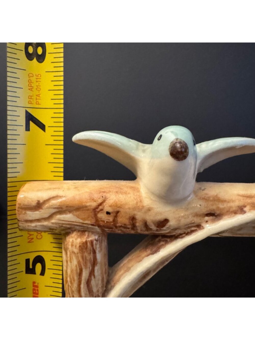 Ceramic Decorative Wishing Well Figurine / Planter Blue Birds Hand-Painted - Picture 11 of 13